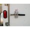 The Equipment Lock Company Cargo Door Lever Lock secures a single cargo door lever in place on enclosed trailers CDLL-KA - alternate 3
